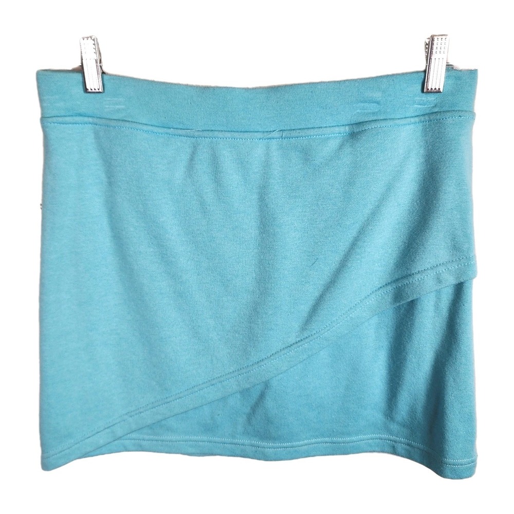 Silverwear Mini Skort Womens Small Light Teal Knit Stretch Outdoor Comfort NEW - Picture 3 of 10